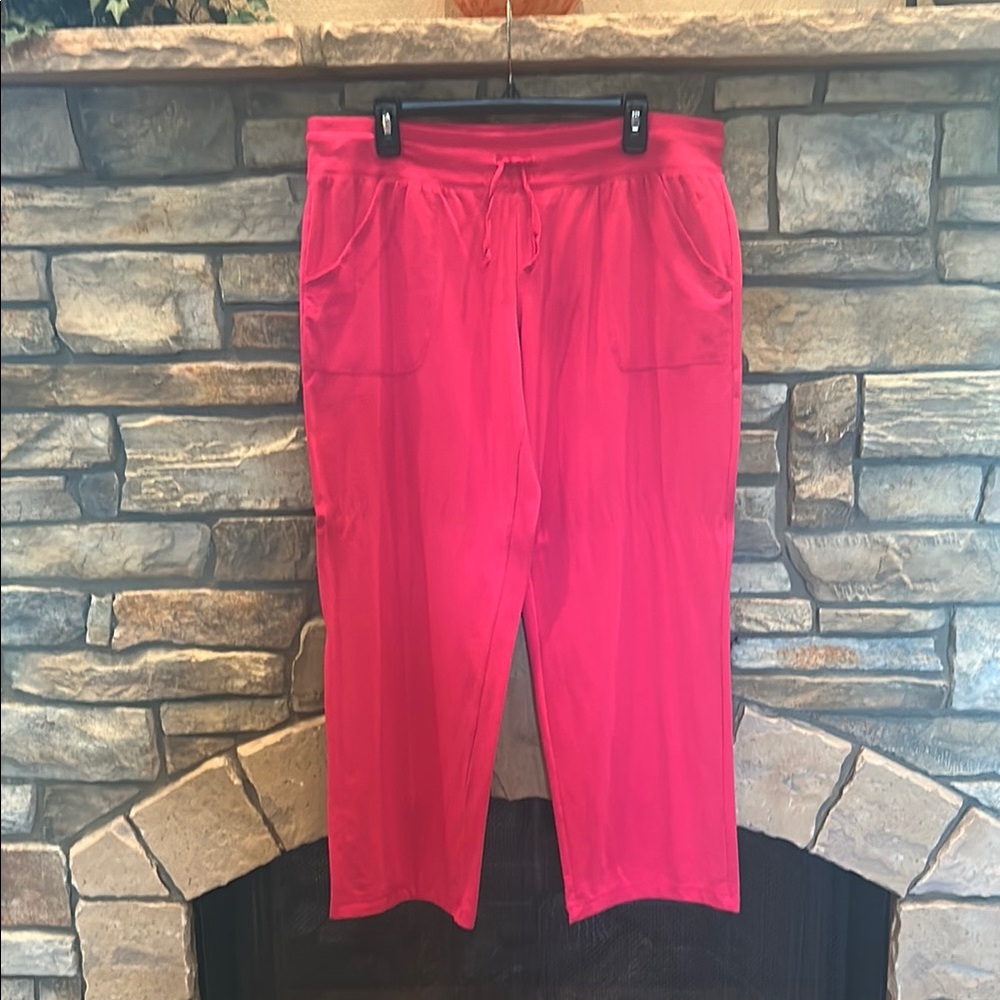 ❤️FINAL PRICE EUC DANSKIN lightweight Pink Drawstring pant. Size XLP 16-18.
